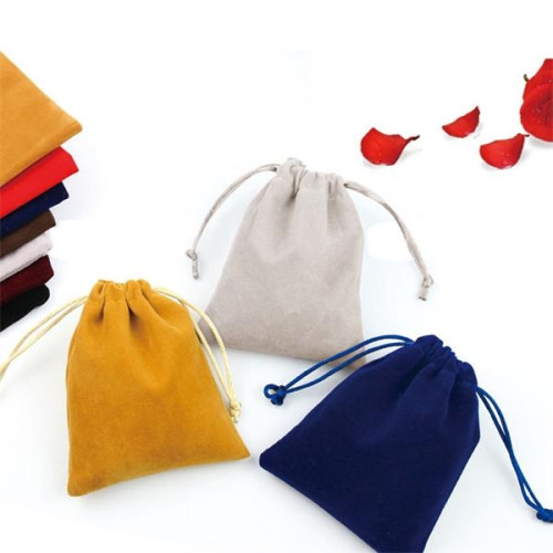 Velvet Drawstring Pouch Bag