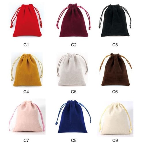 Velvet Drawstring Pouch Bag