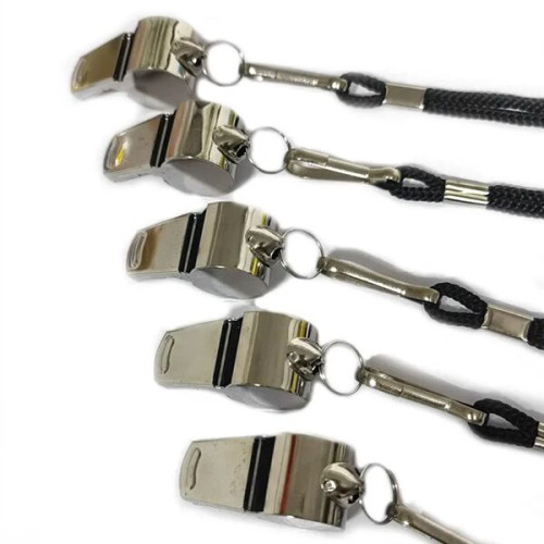 Metal Referee Whistle with Lanyard