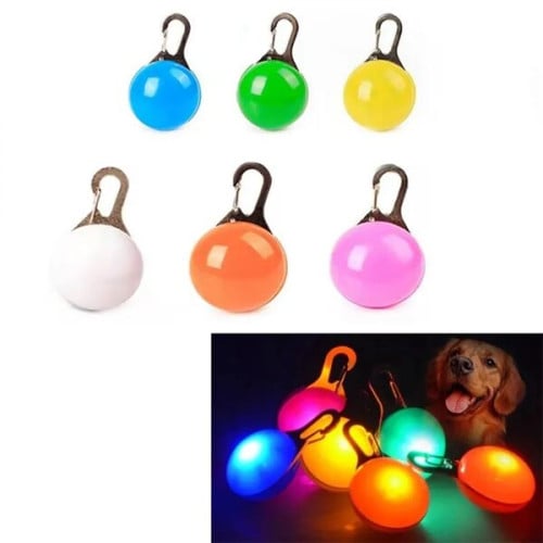 LED Lights Dog Collar Pets Safety Tags