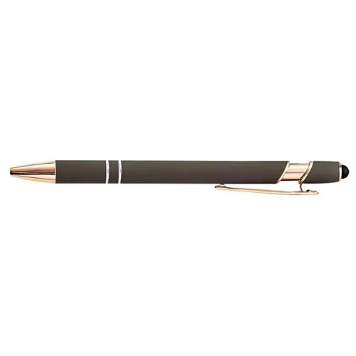 Rose Gold Soft-Touch Aluminum Pen w/ Stylus