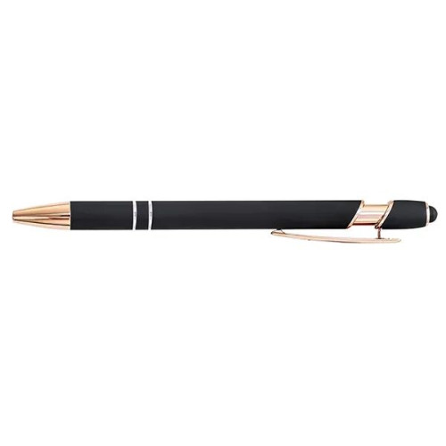 Rose Gold Soft-Touch Aluminum Pen w/ Stylus