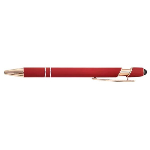 Rose Gold Soft-Touch Aluminum Pen w/ Stylus