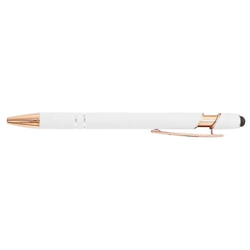 Rose Gold Soft-Touch Aluminum Pen w/ Stylus