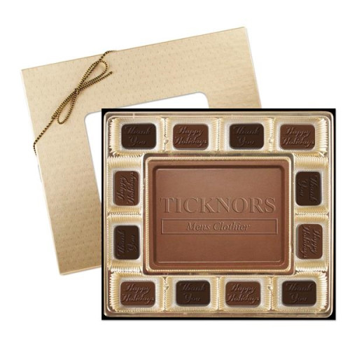 Small Custom Chocolate Delights Gift Box w/ Themed Chocolate