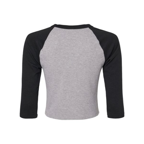 BELLA + CANVAS Women's Micro Rib Three-Quarter Raglan Sle...