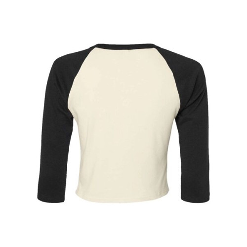 BELLA + CANVAS Women's Micro Rib Three-Quarter Raglan Sle...