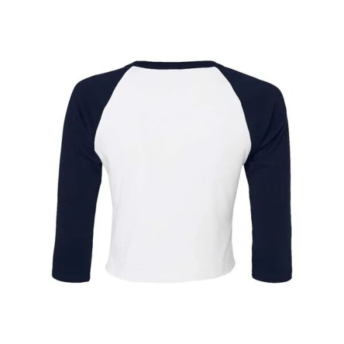 BELLA + CANVAS Women's Micro Rib Three-Quarter Raglan Sle...