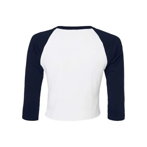 BELLA + CANVAS Women's Micro Rib Three-Quarter Raglan Sle...