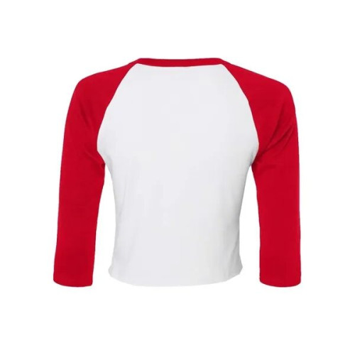 BELLA + CANVAS Women's Micro Rib Three-Quarter Raglan Sle...
