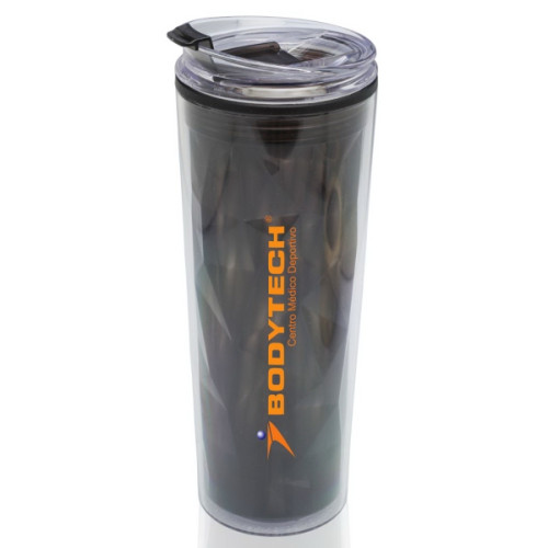 20 oz. Double Wall Plastic Travel Mug Color Matching Lid