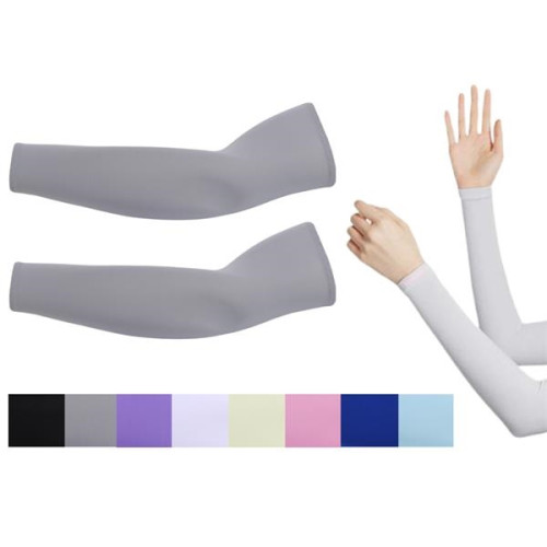 MOQ 50 Sun Protection Cooling Sports Arm Sleeves For Women