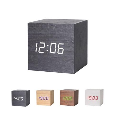 Digital Wooden Alarm Clock