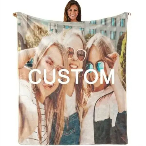 30" X 40" Cotton Feel Swaddle Sublimation Blanket 185 GSM