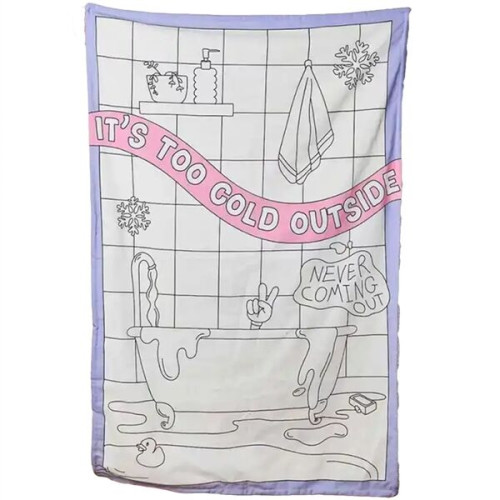 30" X 40" Cotton Feel Swaddle Sublimation Blanket 185 GSM