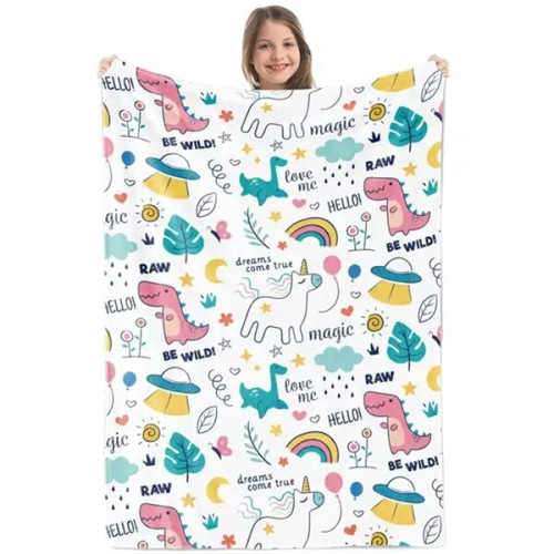 30" X 40" Cotton Feel Swaddle Sublimation Blanket 185 GSM