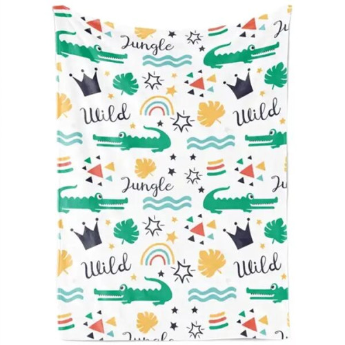 30" X 40" Cotton Feel Swaddle Sublimation Blanket 185 GSM