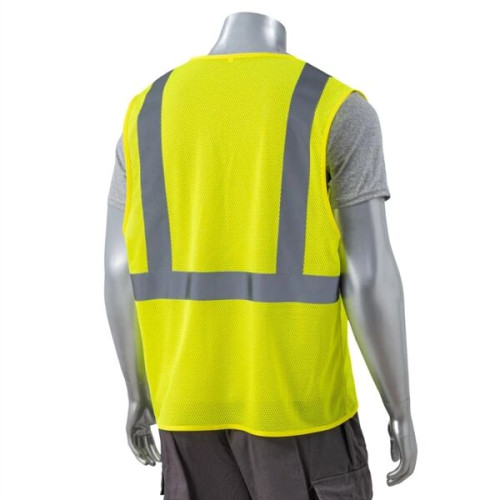 High Viz Class 2 Reflective Tape Safety Zipper Vest