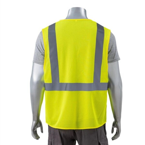 High Viz Class 2 Reflective Tape Safety Zipper Vest