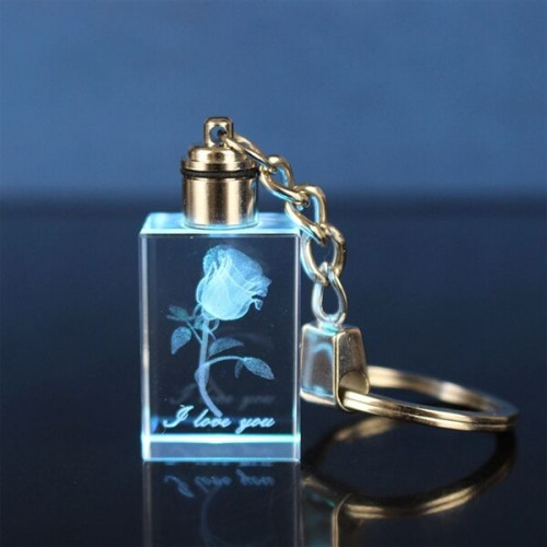 LED Crystal Keychain