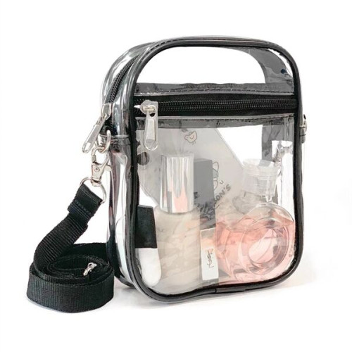 Clear Waterproof Zippered Sling Bag