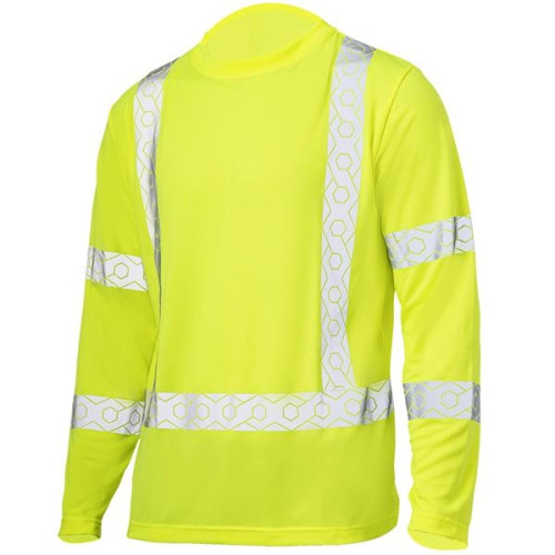 Hi Viz Class 3 Segmented Tape Safety Workwear T-Shirt