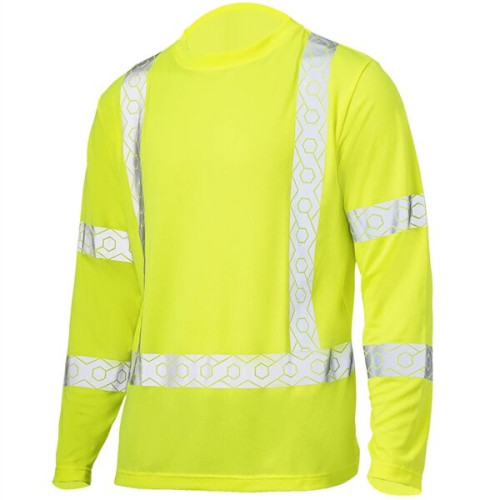 Hi Viz Class 3 Segmented Tape Safety Workwear T-Shirt