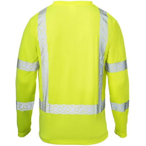 Hi Viz Class 3 Segmented Tape Safety Workwear T-Shirt