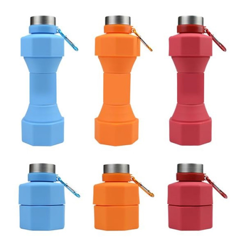 Silicone Dumbbell Water Bottle