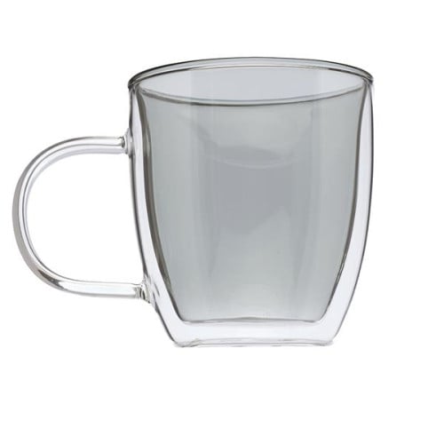 10 oz. Crystallite Double Wall Glass Coffee Mug