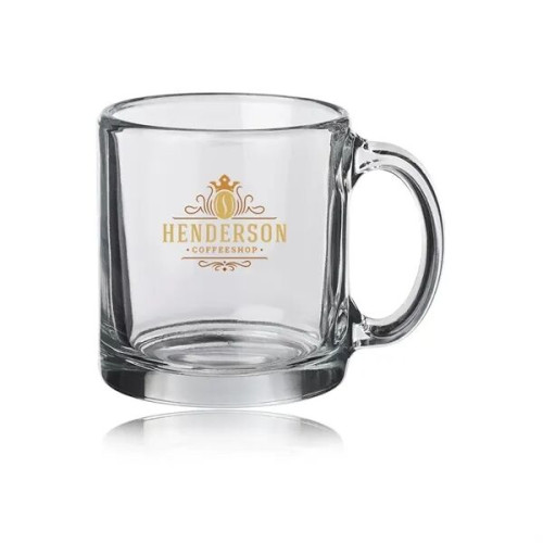 13 oz. Libbey Clear Glass Coffee Mugs