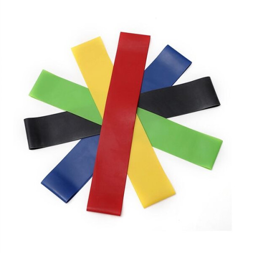 5 in 1 Exercise Loop TPE Elastic Resistance Band Set