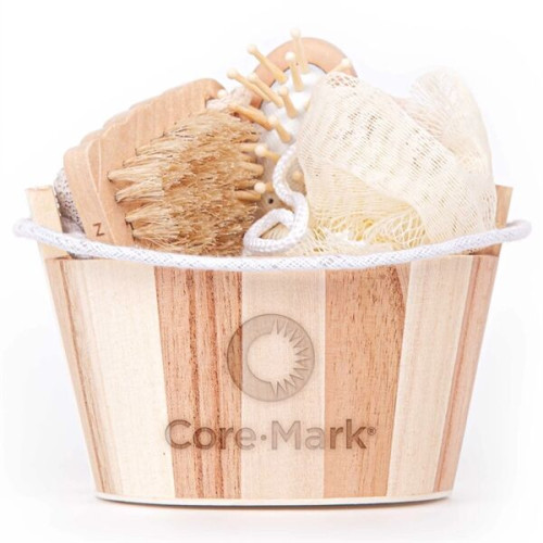 Bamboo Bucket Bath and Beauty Gift Set - 4pcs