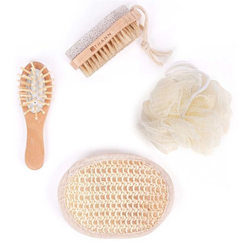 Bamboo Bucket Bath and Beauty Gift Set - 4pcs