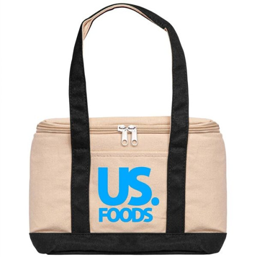 Insulated Cotton Lunch Tote