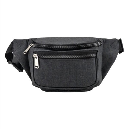 Heather Triple Zipper Fanny Pack