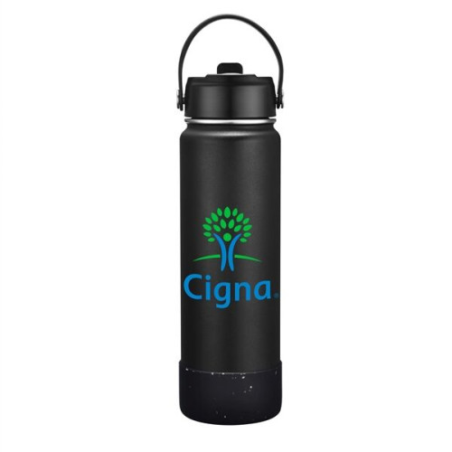 27 oz. Stainless Steel Water Bottle / Silicone Bottom Sleeve