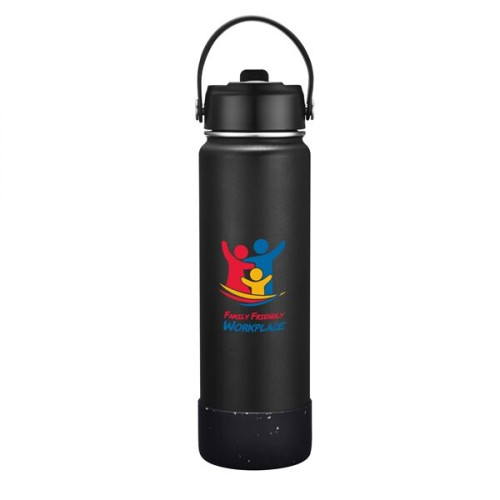 27 oz. Stainless Steel Water Bottle / Silicone Bottom Sleeve