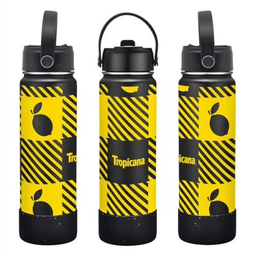 27 oz. Stainless Steel Water Bottle / Silicone Bottom Sleeve