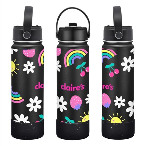 27 oz. Stainless Steel Water Bottle / Silicone Bottom Sleeve
