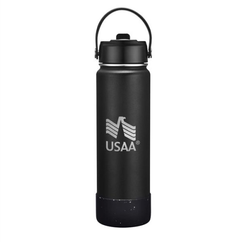 27 oz. Stainless Steel Water Bottle / Silicone Bottom Sleeve