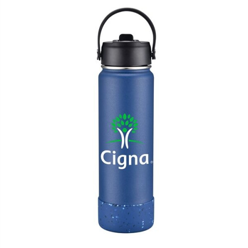 27 oz. Stainless Steel Water Bottle / Silicone Bottom Sleeve
