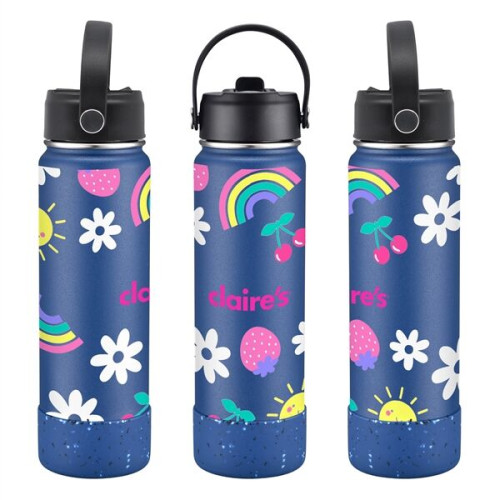 27 oz. Stainless Steel Water Bottle / Silicone Bottom Sleeve