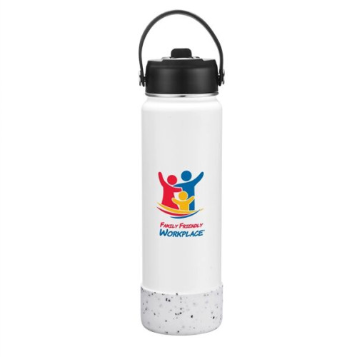 27 oz. Stainless Steel Water Bottle / Silicone Bottom Sleeve