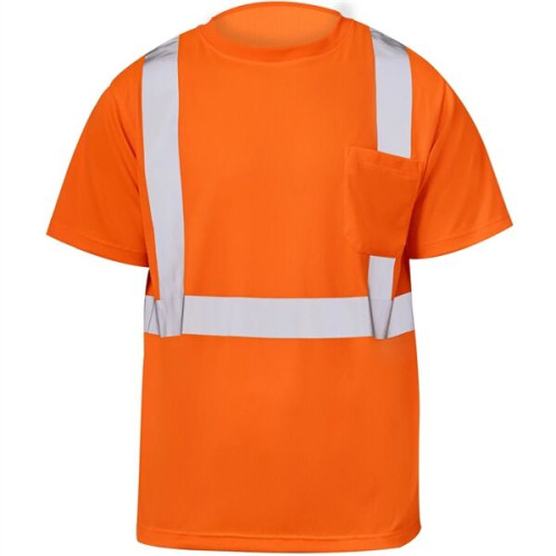 Breathable Class 2 Safety Hi Vis Reflective T-Shirt W Pocket