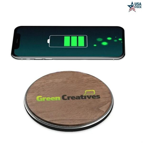15W Fast Charging Walnut Qi Wireless Charger