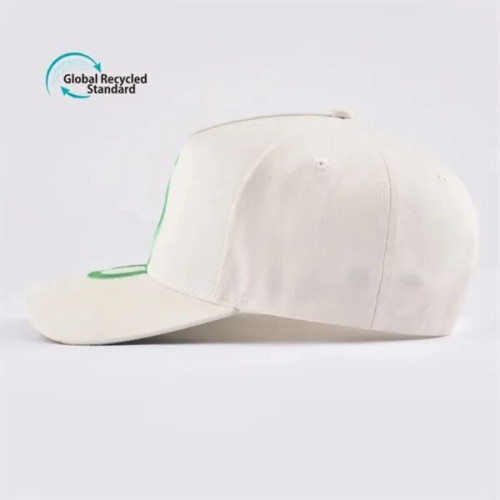 Structured 5 Panel rPET Recycled 100% Polyester Baseball Cap