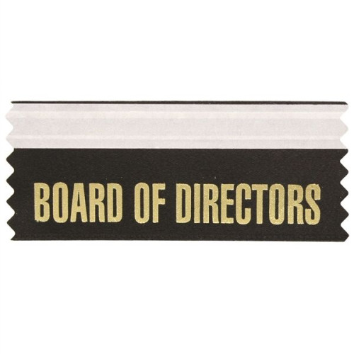Board of Directors 4"L x 1.625"W Badge Ribbons
