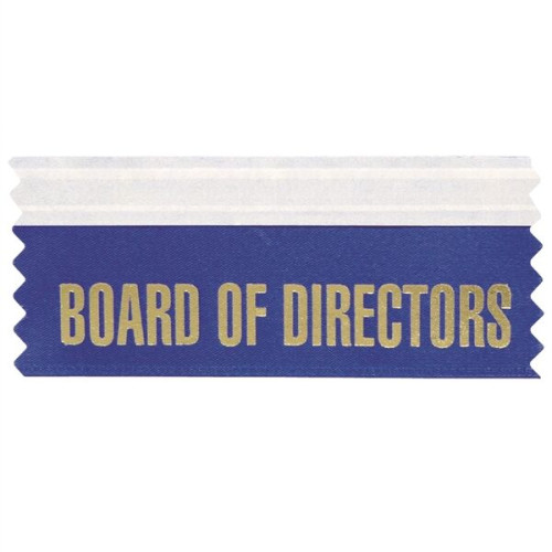 Board of Directors 4"L x 1.625"W Badge Ribbons