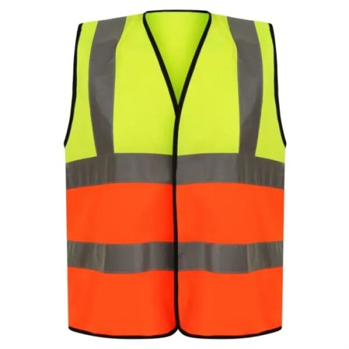 Premium Knitted Hi Vis Class 2 Safety Loop & Hook Vest